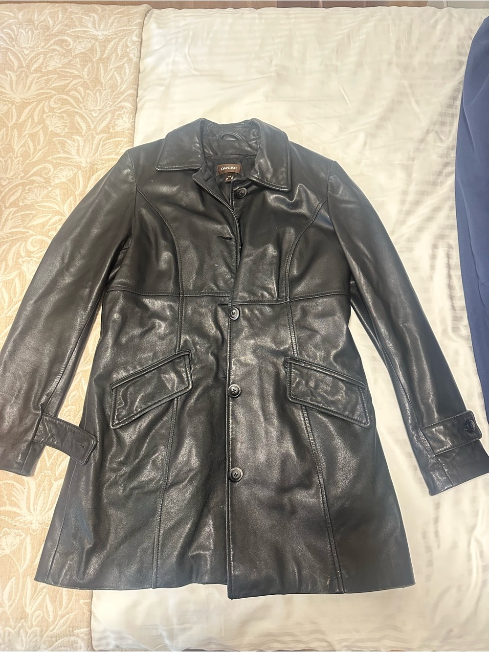 Danier Long Leather Jacket